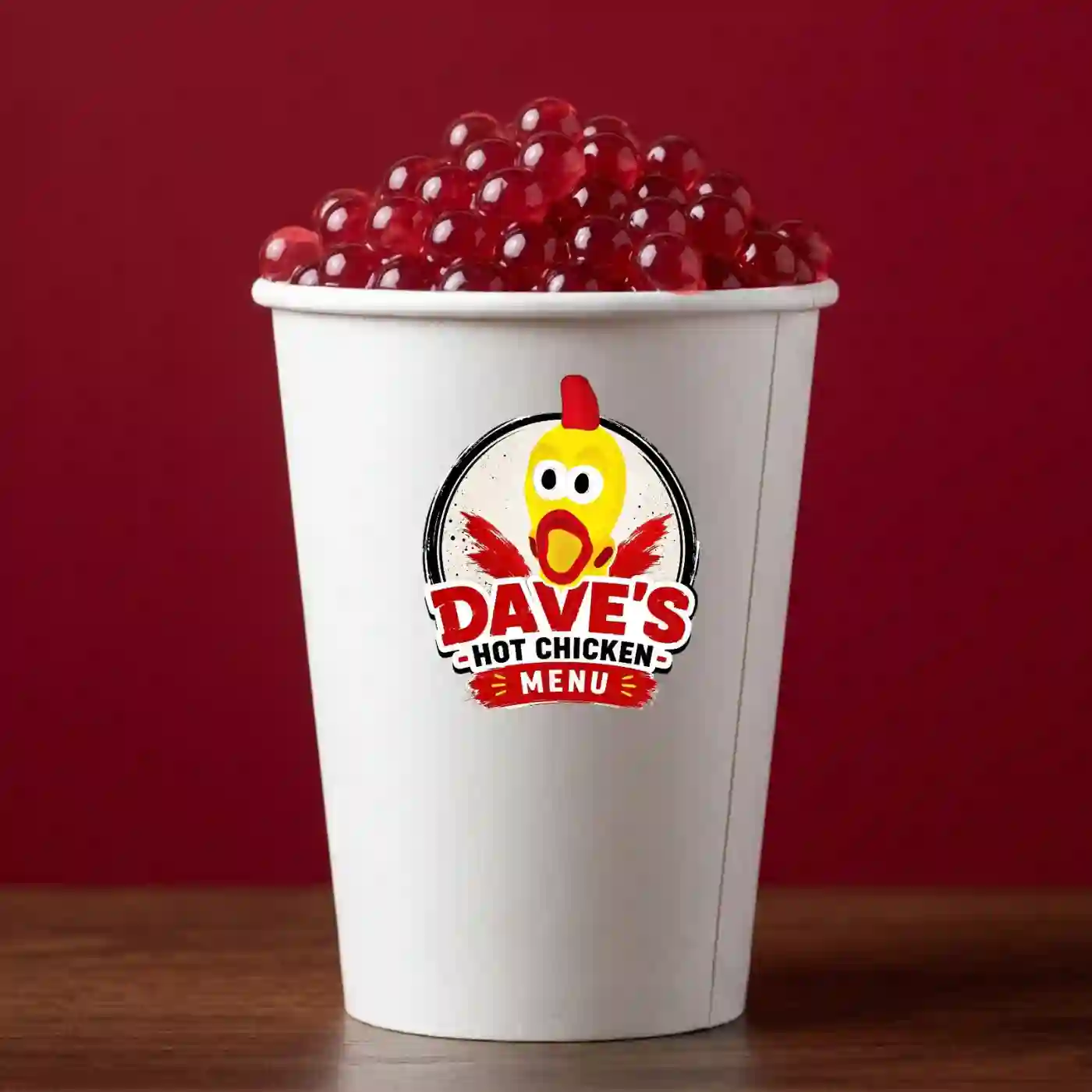 Large Burstin’ Strawberry Top Loaded Shake_Dave's Menu