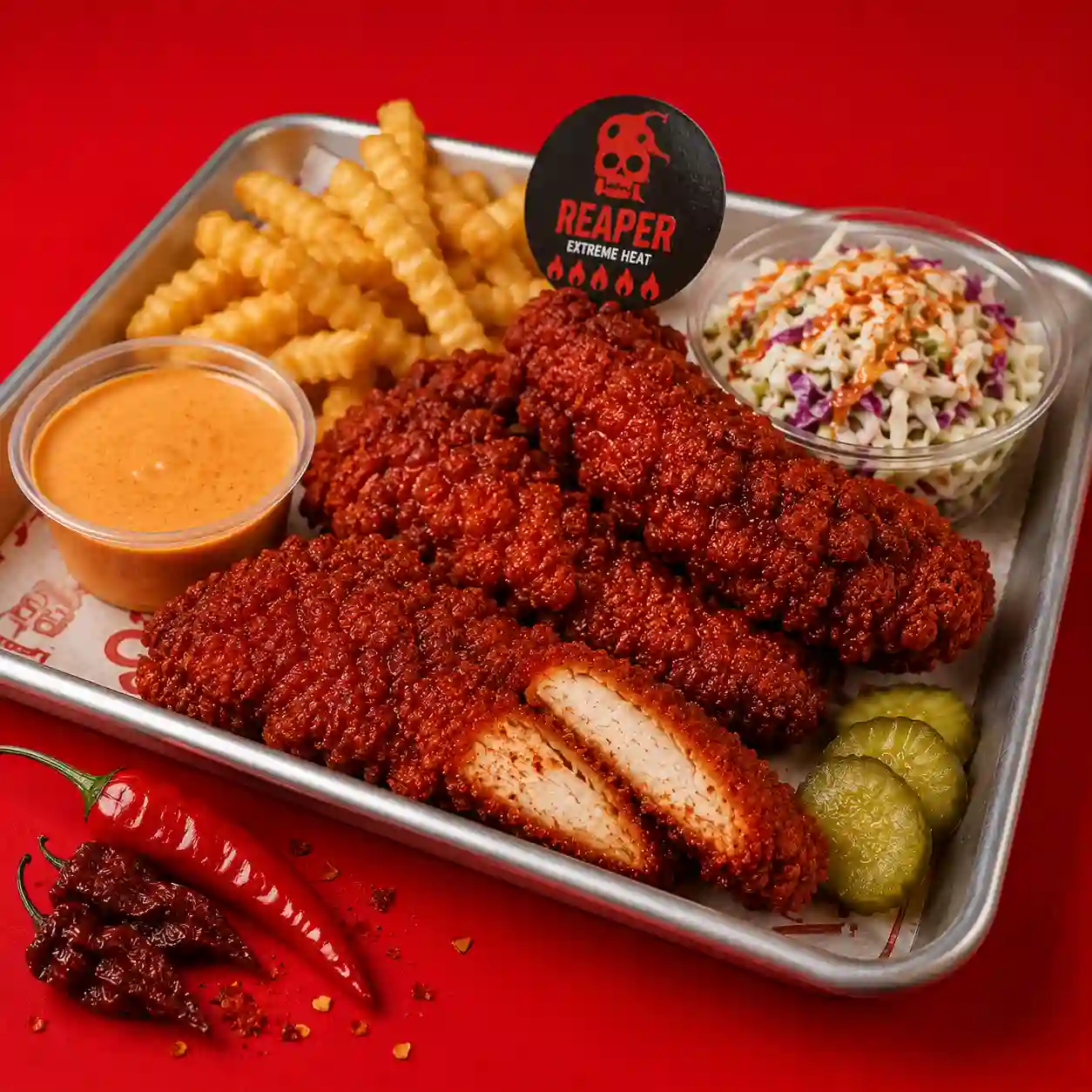Reaper apicy in Dave's Hot Chicken