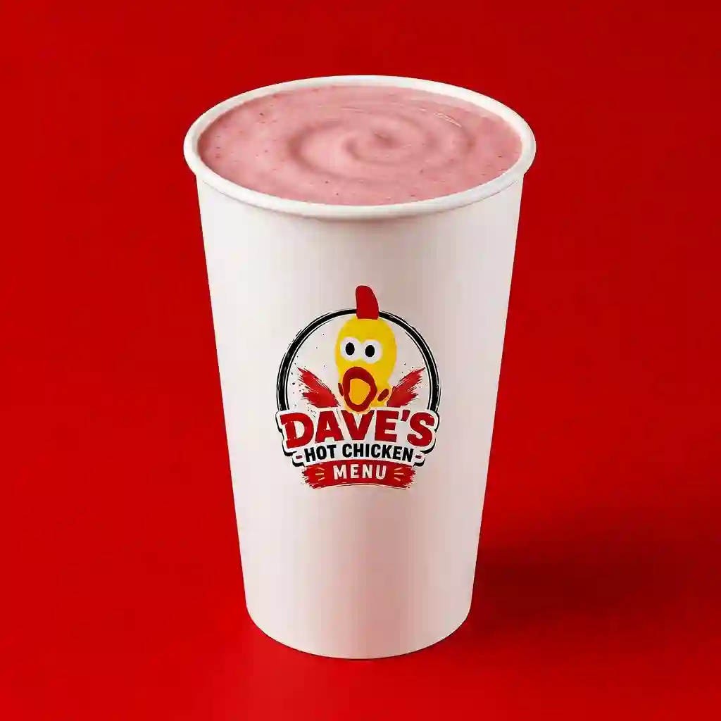 Large Strawberry Shake of Dave's Hot Chicken Menu